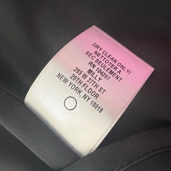 Milly black and white retro baby doll cocktail dress size 4 - Picture 11 of 12